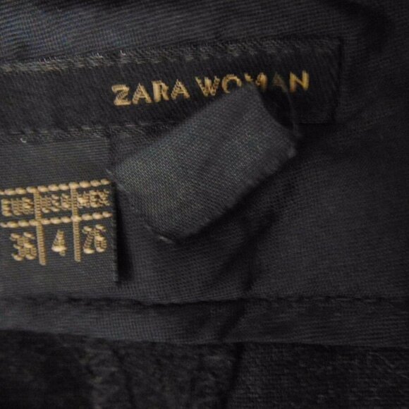 ZARA Dark Gray Career Pants Slacks Business Size 4 - Picture 5 of 5